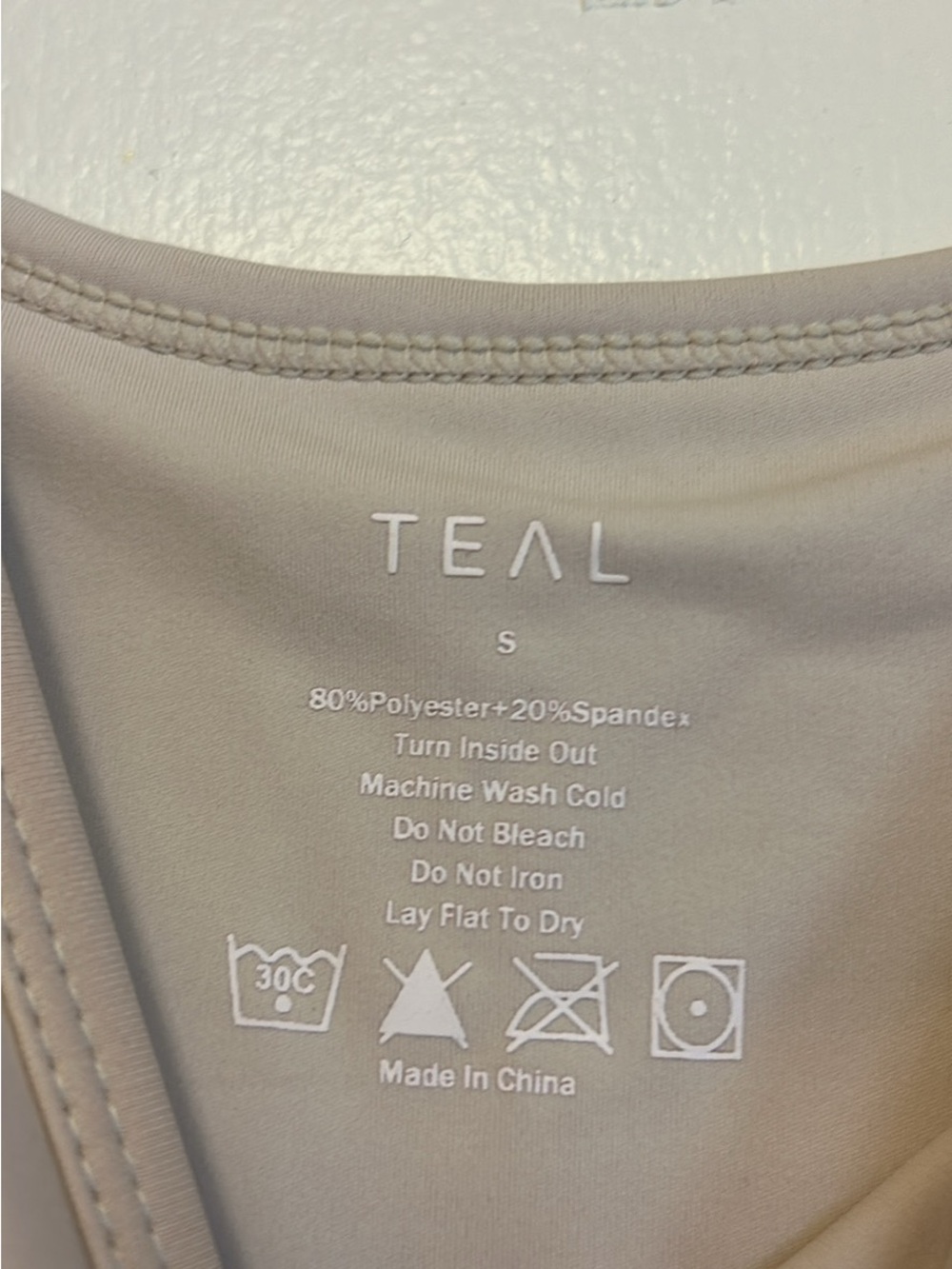 Active by Teal Jumpsuit in Taupe - Picture 2 of 2